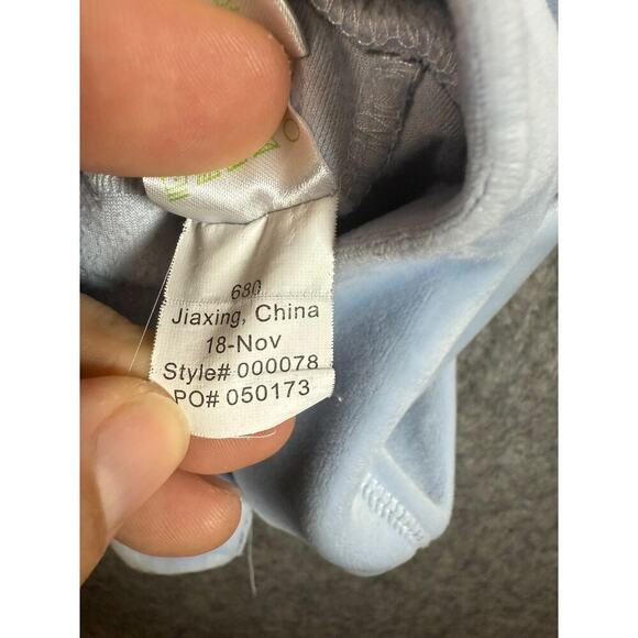 Lilly Pulitzer Jayla Velour Ruffle Neck Zip Up Crew Blue Size Small EUC - 000078 - Picture 8 of 10